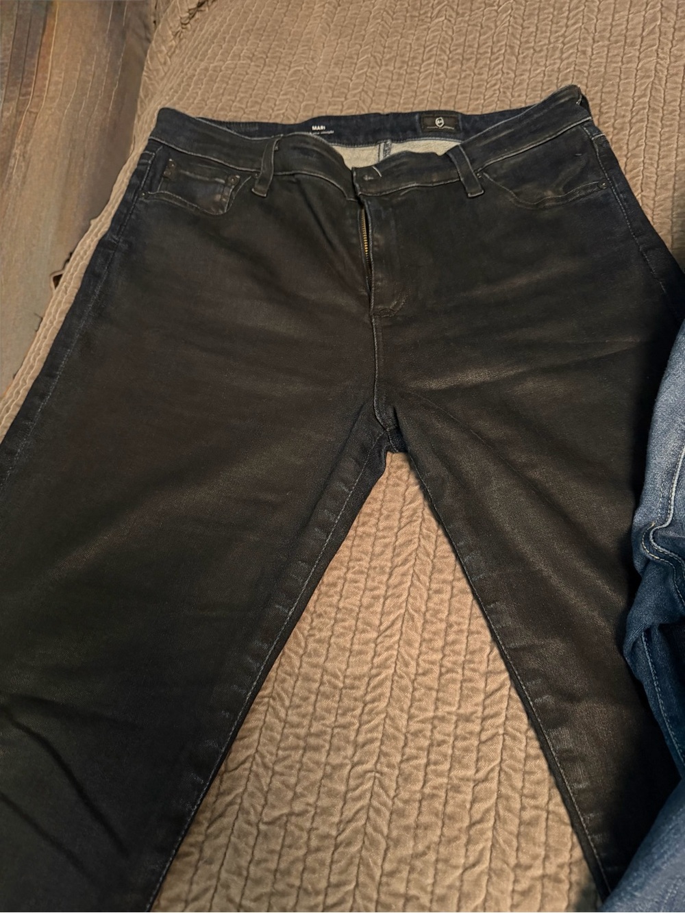 3 pairs AG Mari high rise straight jeans bundle - Picture 2 of 11